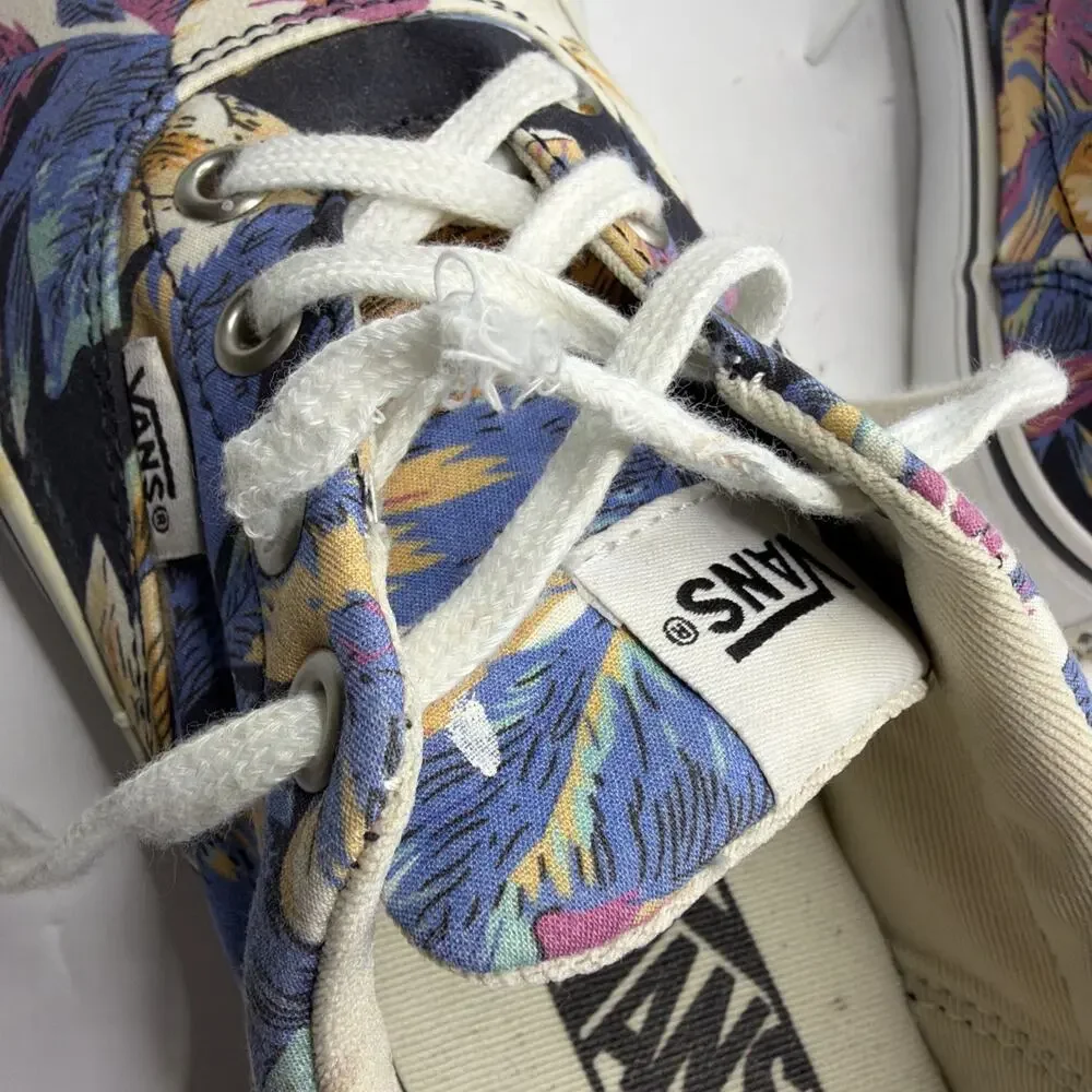Vans Low Sneakers Women’s 7 Tropical Flower Skateboard Floral Shoes